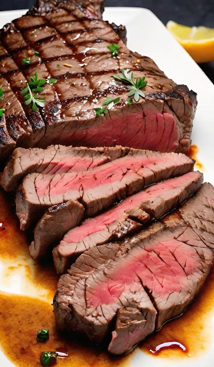 Premium Seared Ribeye Steak with Rosemary